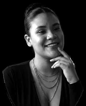 Luminance channel of the portrait, in grayscale.
