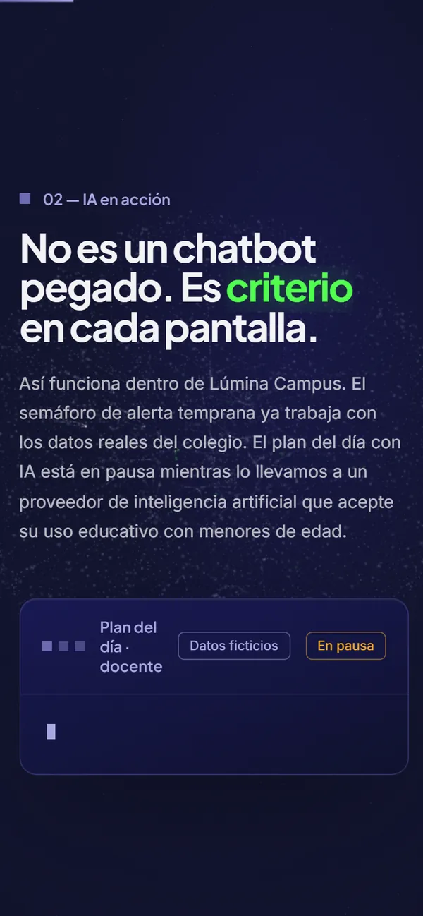 luminahub.com.co on a phone: AI in action